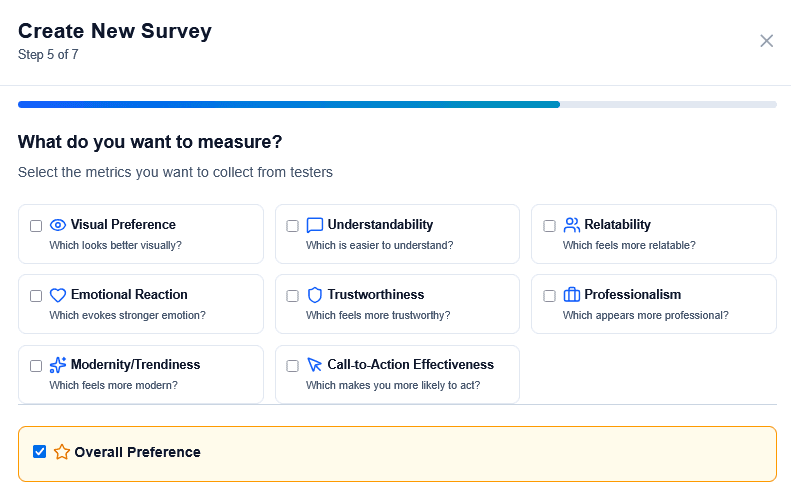 Survey Creation Preview